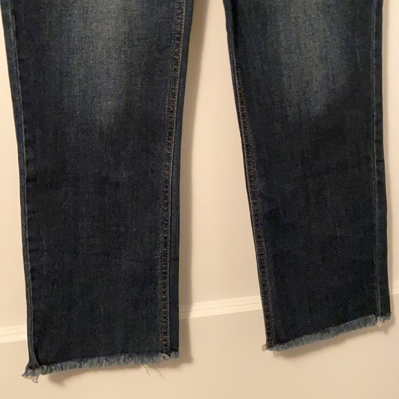 🌟NWT🌟 Size 30 Francesca’s Harper Heritage High-Rise Straight Raw Hem Jean - Picture 5 of 16